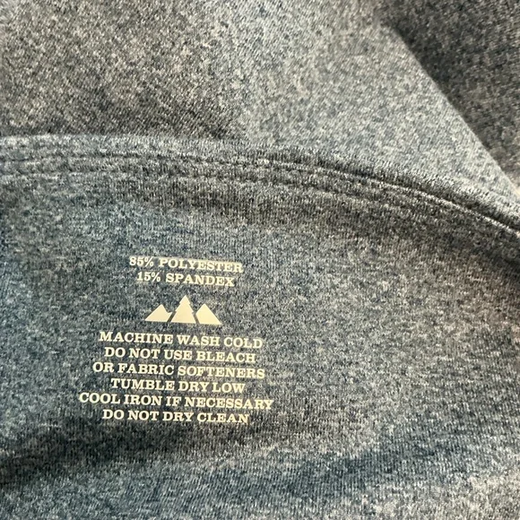 REI Co-Op Blue Crop Leggings Size Medium Stretch Active Yoga Pants Mid Rise - Picture 7 of 8